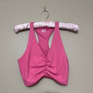 Joy lab cropped pink workout top